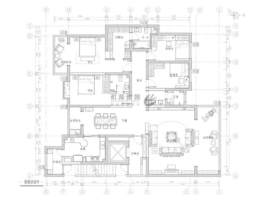 金地西沣公元,现代轻奢风格,户型图